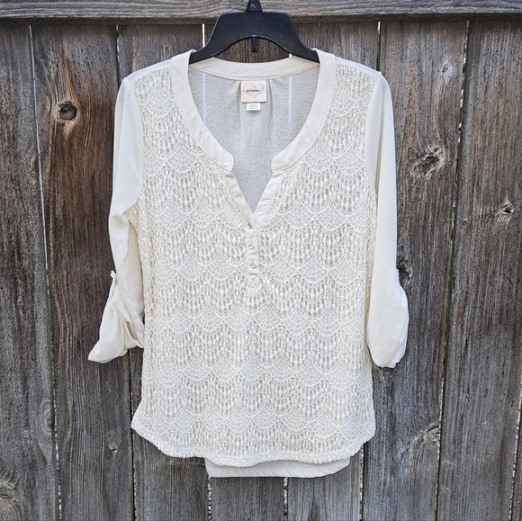 NWT Self Esteem Quarter Length Sleeve Top - Picture 1 of 4